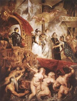 Peter Paul Rubens : The Landing of Marie de' Medici at Marseilles